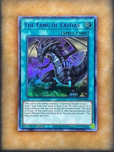 yugioh fang of critias cards : DRL2-EN006 1st Ed The Secret Rare Card This is of the Ultra Rare rarity. Yugioh - The Fang of