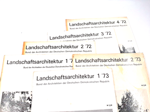 Magazines Convolute Landschaftsarchitektur GDR 6 Edition 1/72 - 2/73 Rare - Picture 4 of 7