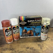 Cal Custom Tangerine Super Flake Metal Flaking Kit - Used - See Weight In Pics