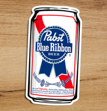 PBR Pabst Blue Ribbon Beer Premium Quality Vinyl Sticker Decal 4x2