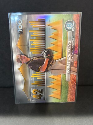 2024 Bowman Chrome #BTP-42 Robby Snelling Bowman Top 100 San Diego Padres