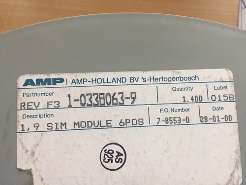 Connettore intestazione scheda SIM 6 posizioni 2,54mm saldatura SMD 0,5A 10 pz Z2048 - Foto 2 di 2