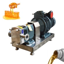 220V Stainless Steel Cam Rotor Pump High Viscosity Sauce Honey Delivery Pump