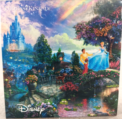 Disney Cinderella Wishes Upon a Dream 750 Puzzle Thomas Kinkade
