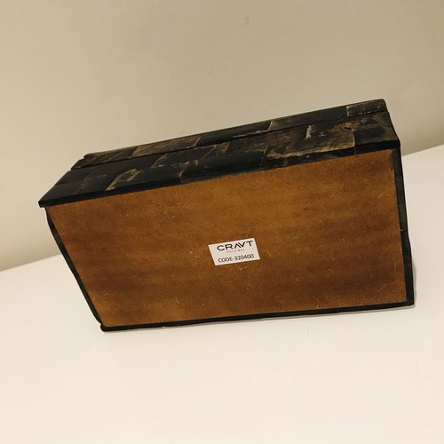 CRAVT ORIGINAL WOODEN BOX DISTRESSED GLOSSY FINISH TRINKET NEW - Picture 6 of 11