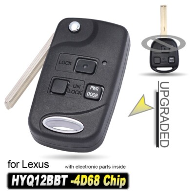 2x KeylessKing Remote Key Shell Case For 2004-2006 Lexus ES330 – Fits HYQ1512V HYQ12BBT – Black - View #5