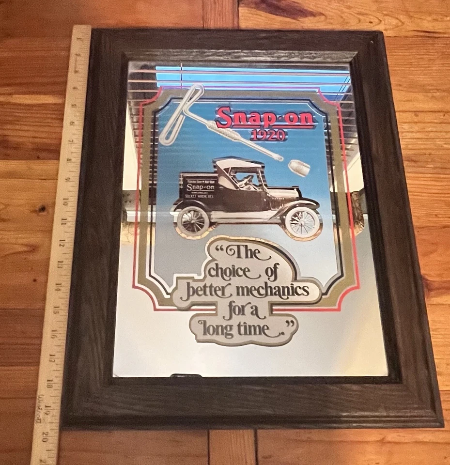 Espejo con marco Snap-on 1920 The Choice For Better Mechanics  Foto 2 de 4