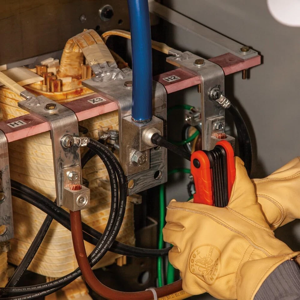 Klein Tools 70550 Hex Wrench Key Set, 11 SAE Sizes, Heavy Duty Folding Allen Wre - Image 4 of 4