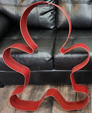 38" Giant Red Metal Gingerbread Man Cookie Cutter Wall Decor Christmas Holiday