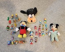Lot Of 34 Vintage Mickey Mouse/Goofy/Donald More Toys/Plush/Hat Walt Disney