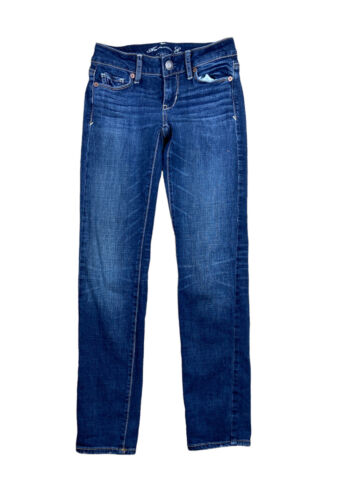 womens american eagle stretch skinny jeans size 00 short
