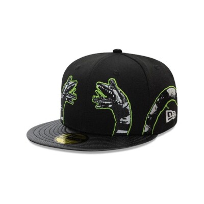 New Era 59FIFTY Beetlejuice Worm Cap schwarz Synthetik Schirmmütze - Größe 7 55,8 cm RAR