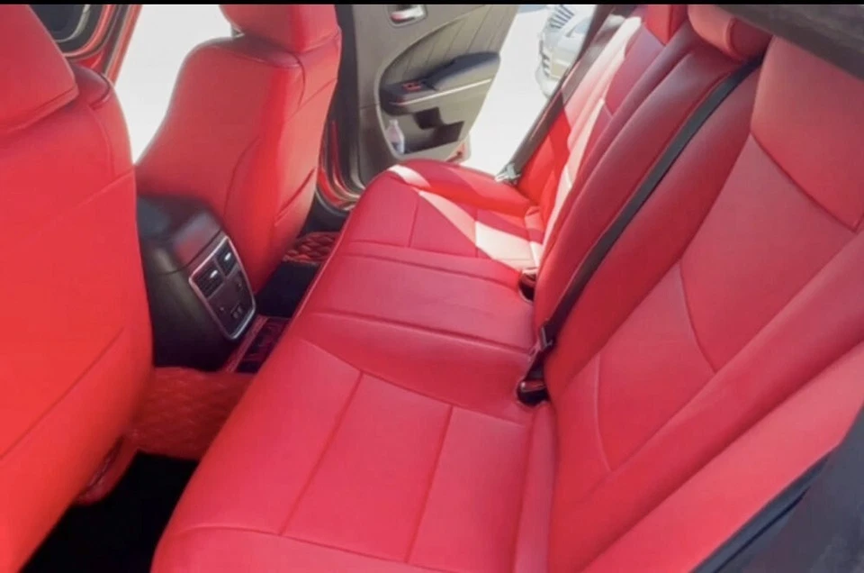 PARA 2011-2024 DODGE CARGADOR MOTOPTES ASIENTO DE COCHE PERSONALIZADO CUBIERTAS DE CUERO IMPERMEABLES Foto 4 de 4