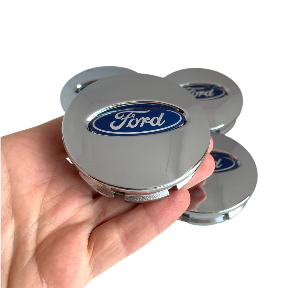 Ford Explorer Silver Chrome Wheel Center Caps 2006-2019 (Hub Logo Cap 4pcs set) - Image 2 of 4
