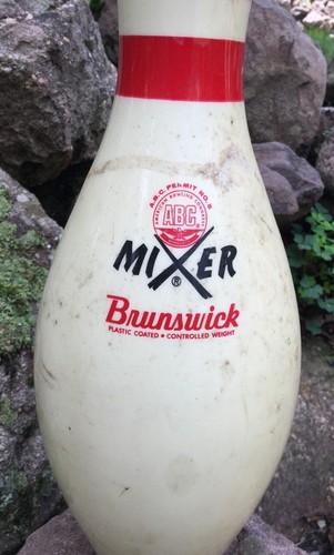 Vintage Brunswick Mixer Bowling Pin ABC Approved Plastic Coated - Picture 2 of 6