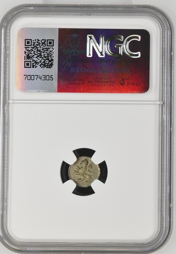 BOLIVIA COLONIAL SPAIN 1/4 REAL 1800 PTS POTOSI NGC AU 50 - Picture 2 of 4