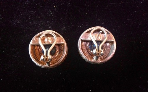 Stephen Dweck Blue Topaz, 18K and Sterling Silver Pierced Earrings - Picture 3 of 4