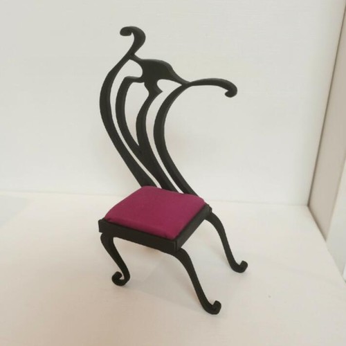 1:12 Dolls House Miniatures Unfinished Witch Table Chair Furniture Wood DIY - Picture 8 of 11