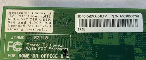 Jaton 3DForce2 MX 64TV 64MB AGP 4x graphics card-Q6E - Picture 4 of 4