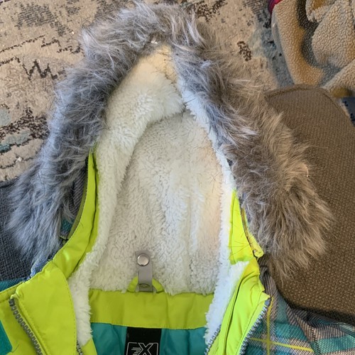ZeroXposur Winter Puffer Coat, Kids M 10/12, Faux Fur Sherpa Hood, Quilted, Warm - Picture 3 of 16