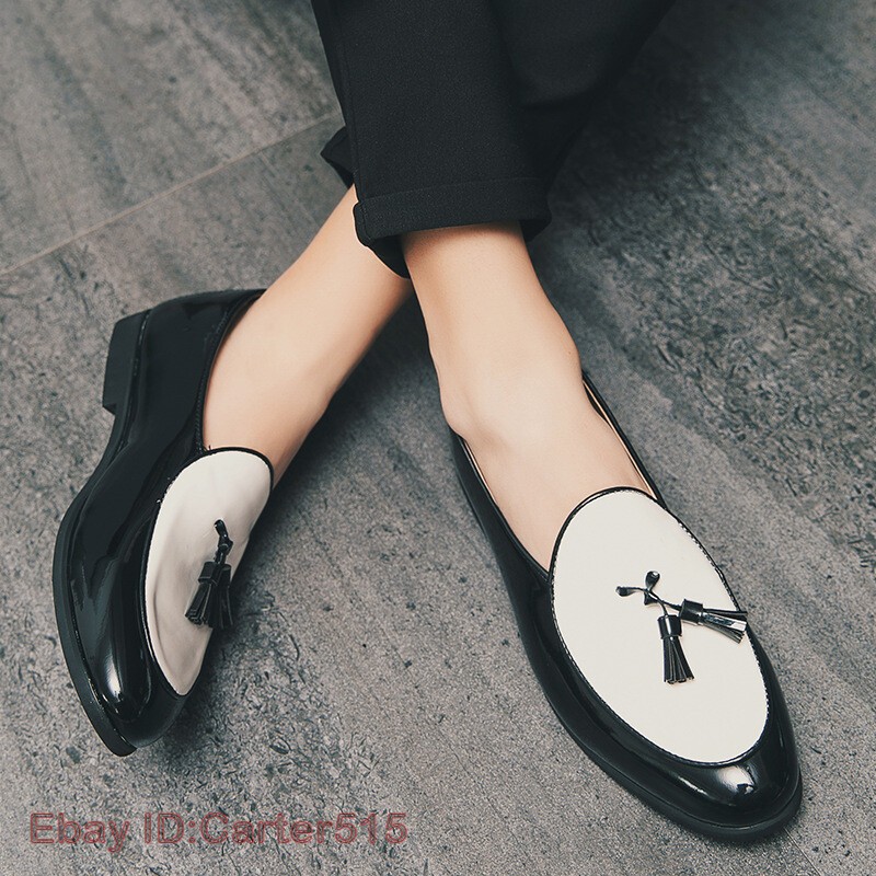 SAOLA Scarpe Oxford uomo inglesi ecopelle slip on punta tonda eleganti club nappa taglia