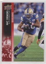 2022 Upper Deck CFL Exclusives 27/100 Nic Demski #190 1o9l
