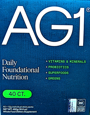 AG1 Classic Formula Daily Foundational Nutrition Packets 40 Count