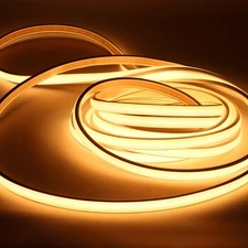 110V COB LED Strip Outdoor LED Strip Lights Waterproof IP67 3000K Warm White 2 M