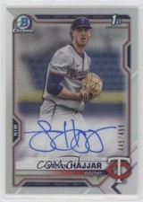 2021 Bowman Draft Chrome Pick Refractor 445/499 Steven Hajjar #CDA-SH Auto 1b3