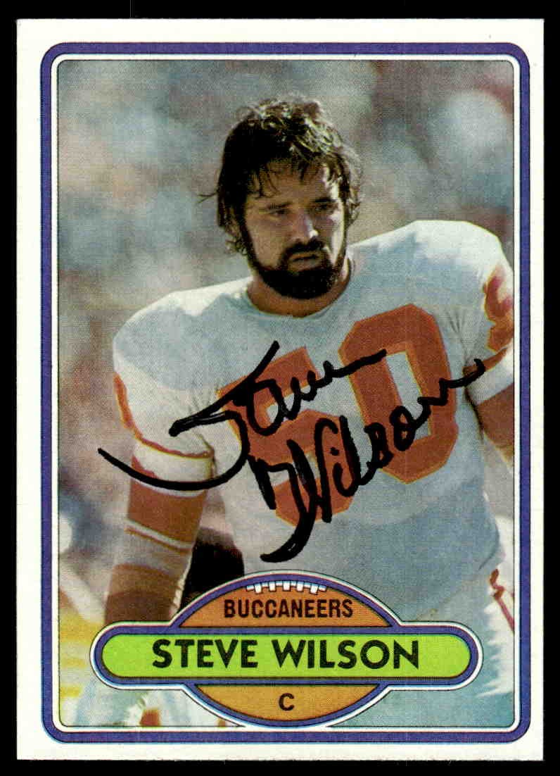 Steve Wilson Signed Auto Autographed Card 1980 Topps #527 Tampa Bay Buccaneers