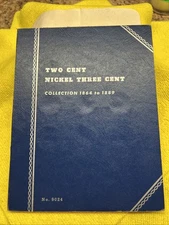 Whitman 9024 Two Cent Nickel Three Cent Coin Folder Album 1864-1889 🔥🔥 Nice