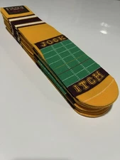 Freaker Feet "Jock Itch" Football Burgundy/Yellow Socks Size 4-13 Men's