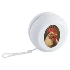 'Cocky Christmas Rooster' Retro Style Yo-Yo (YY00045191)