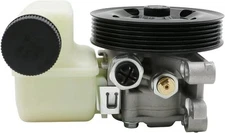 Power Steering Pump with Pulley & Reservoir Compatible with Mazda CX-7 L4 2.3L -