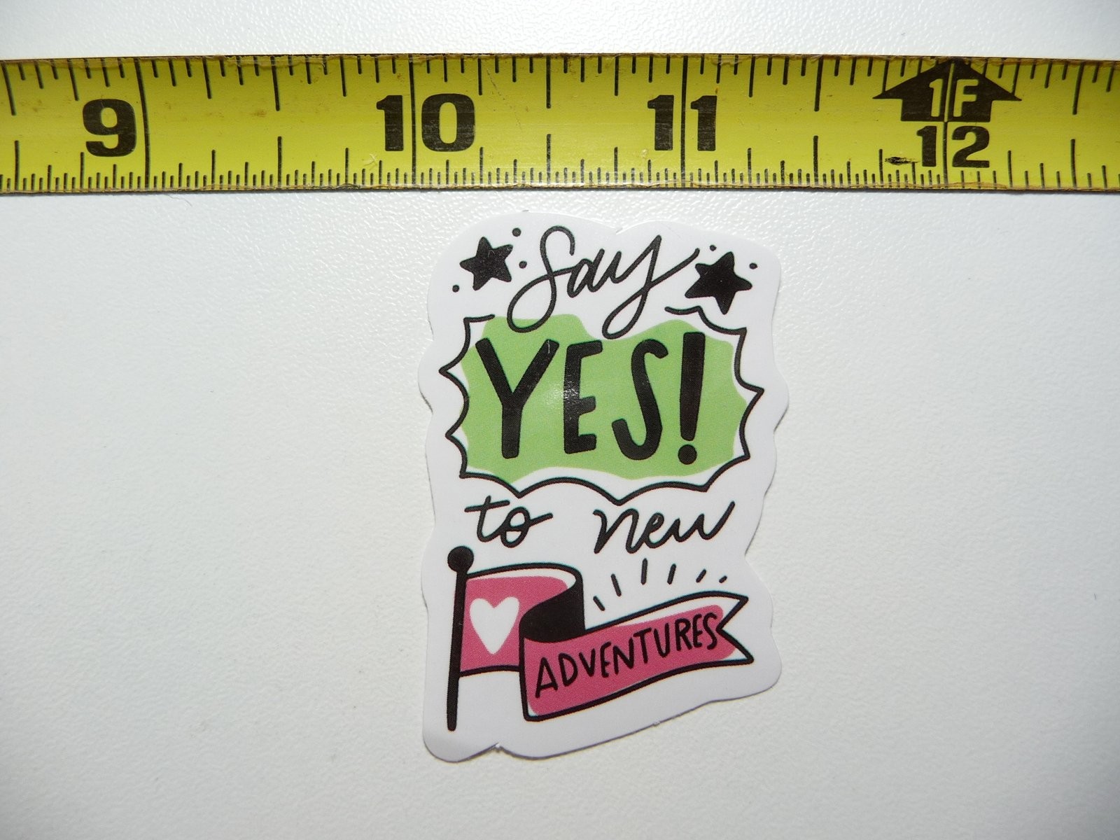 Motivational Say Yes to New Adventures Positive Decal Sticker
