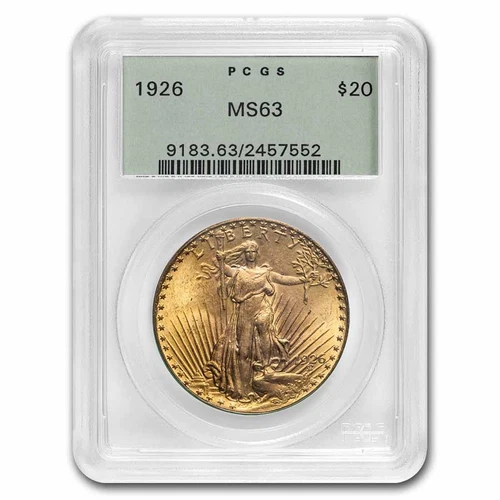 1926 $20 St Gaudens Gold Double Eagle MS-63 PCGS (OGH)
