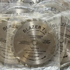 7-1/4” Carbide Circular Saw Blades Lot of 10 Blazer 24T Wood Cutting NEW