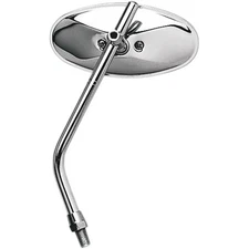 Emgo Universal Stamped Steel Mirror - Oval - Chrome - Left | 20-34834