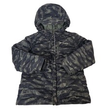 Columbia Kids Puffer Jacket Camo Print Hooded Winter Warmth Outerwear Winter