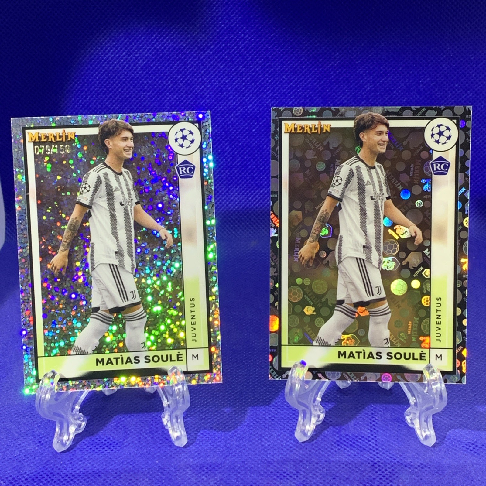 2022-23 Topps Merlin UEFA C/C Matias Soule #80 Speckle Refractor /150 (RC) & 1!