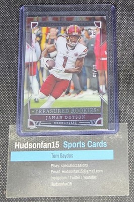 Jahan Dotson 2022 Panini National Treasures Treasured Rookies #TRO-JDO 9/99