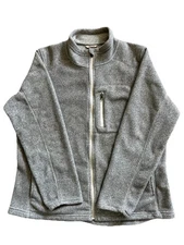 Duluth Trading Co Polartec Fleece Full Zip  Gray Jacket Size XL