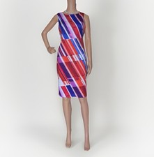 Sale! $134 Calvin Klein Women's Fitted Cocktail Sheath Dress Sleeveless Size 6