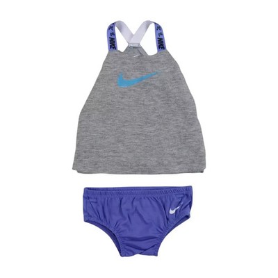 Nike Set Alter 3 Monate Baby Mädchen grau lila 2-teilig Weste & Hose neu mit Etikett Pool