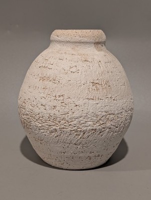 David Creuzot, Cerdon / Neolithikum Stil Handarbeit Glas / Vase, individuell, 16 cm