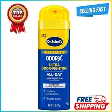 Dr. Scholl’s Odor-X ODOR-FIGHTING Spray-Powder   All-Day Odor Protection and Sw
