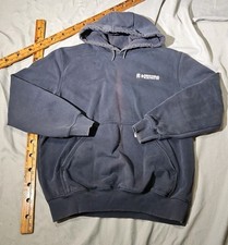 Carhartt Rain Defender Hoodie Mens Large Blue Sweatshirt Relaxed Heavyweight