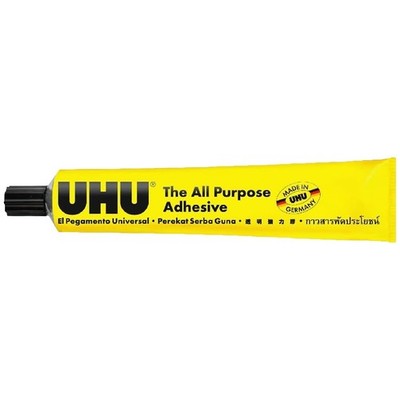 UHU All Purpose Glue 125ml Jumbo Size Tubes Extra Strong Clear Adhesive 5 Pack