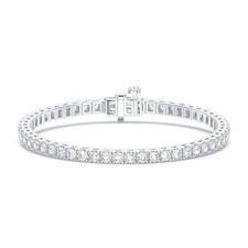 3ct Round Lab-Created Diamond Tennis Bracelet F/VS 14K White Gold 6.5inch