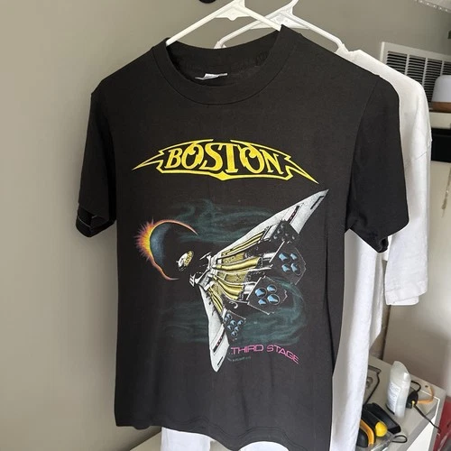 Boston Vintage Rock Band Concert T-Shirt Third Stage Ra 1980s vintage concert t-shirt, vintage, single stitch, B+ condition